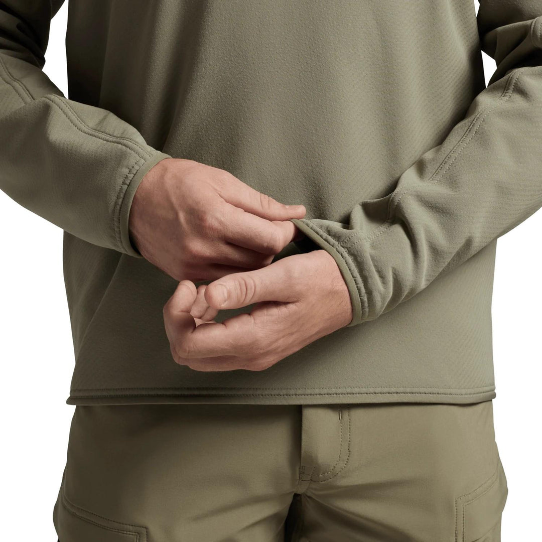 Sitka Alpha Fleece 1/4 Zip Pullover Dark Green Sage