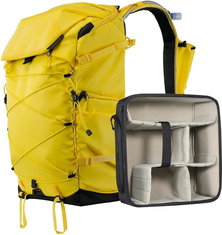 Leofoto Backup 35L Camera Backpack, Medium Insert - Yellow