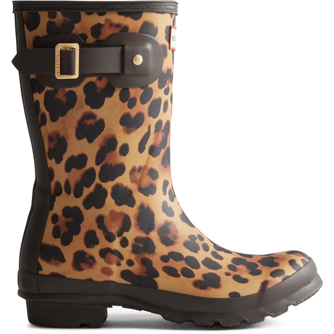 Hunter Original Short Leopard Boot Leopard Print/Chocolate – view 4