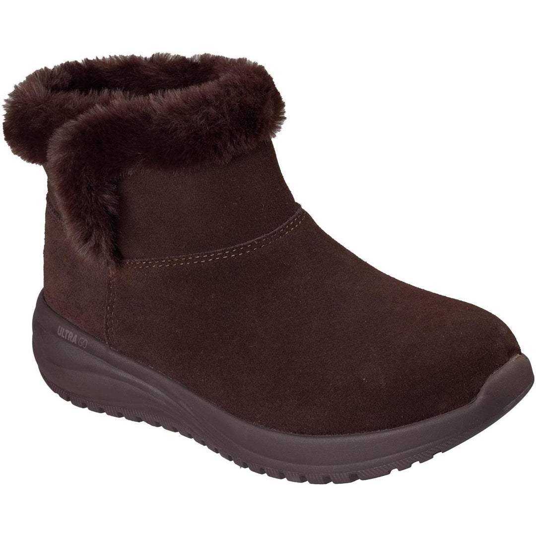 ON-THE-GO STELLAR COZY STEP Dark Brown Suede