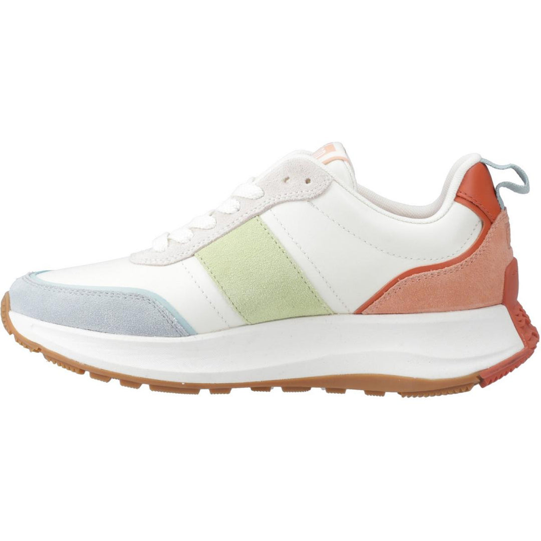 Fitflop F-Mode Flow Suede-Mix Flatform Sneakers Apricot Mix