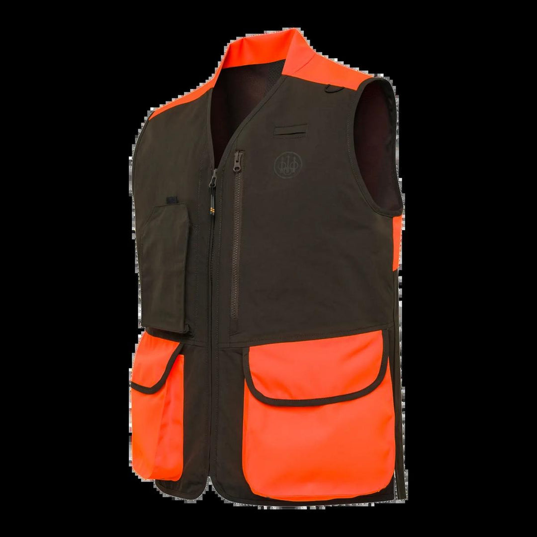 Thorn Resistant Vest  Brown Bark & Blaze Orange