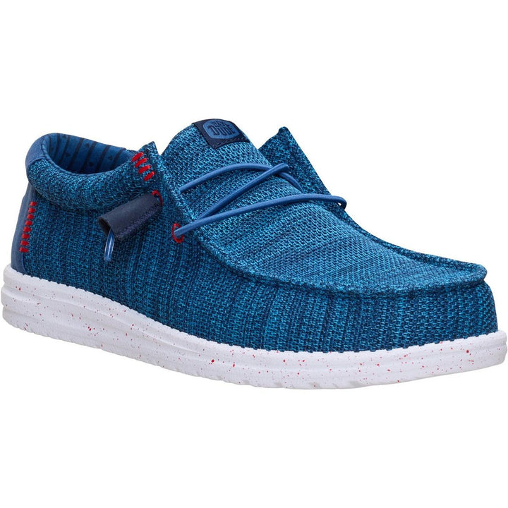 HEYDUDE Wally Stretch Sox Slip on Shoe Ensign Blue/Multi