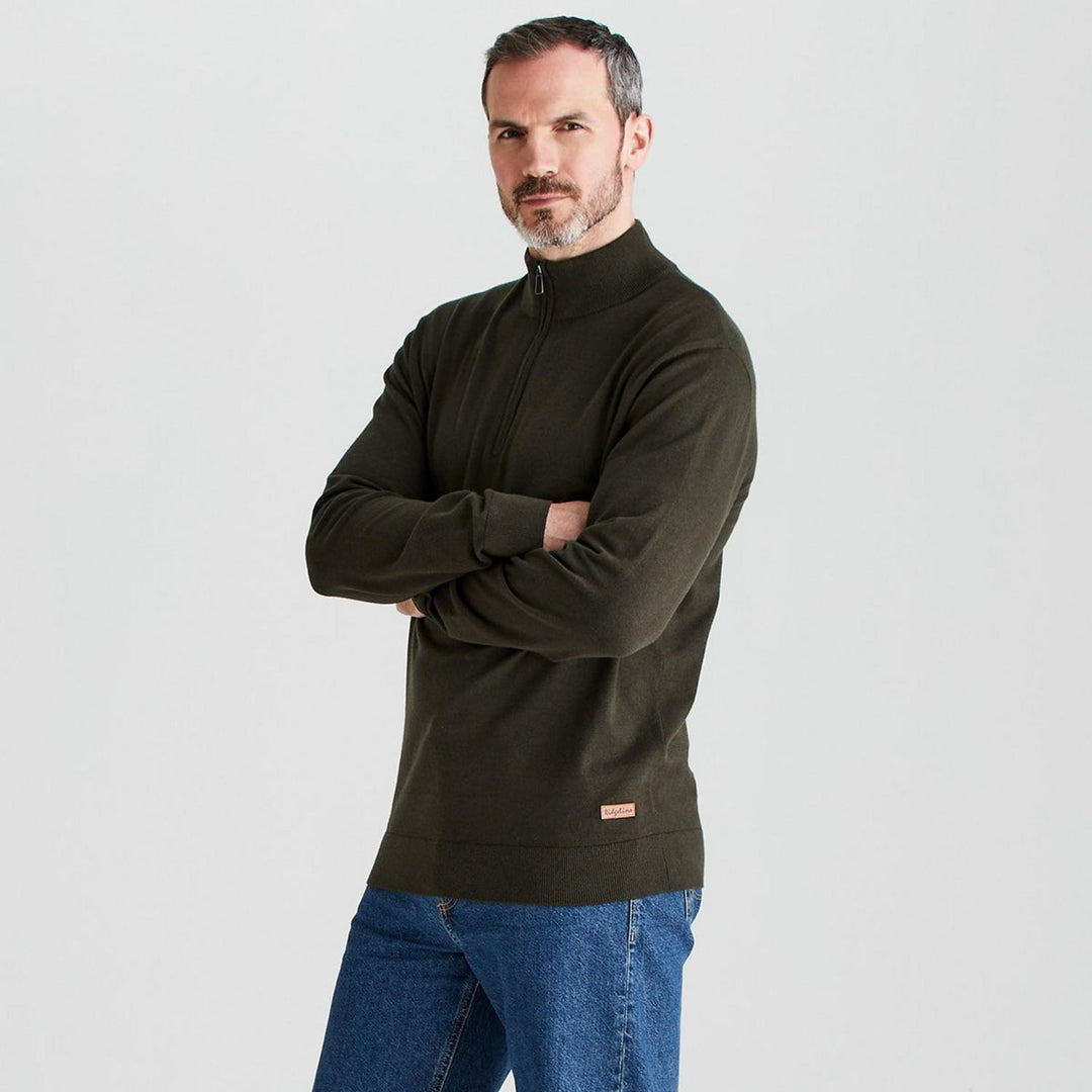 Ridgeline Mens Hartland 1/4 Zip Knit