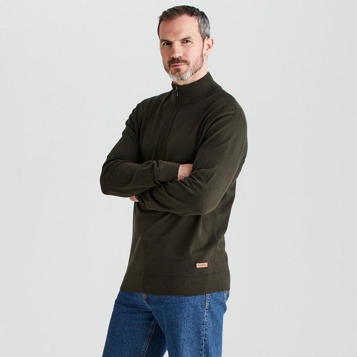 Ridgeline Mens Hartland 1/4 Zip Knit
