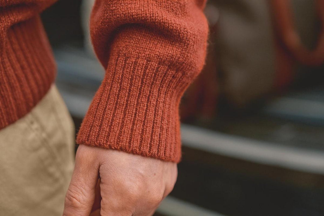 Harkila Vincent merino half zip pullover Bombay brown