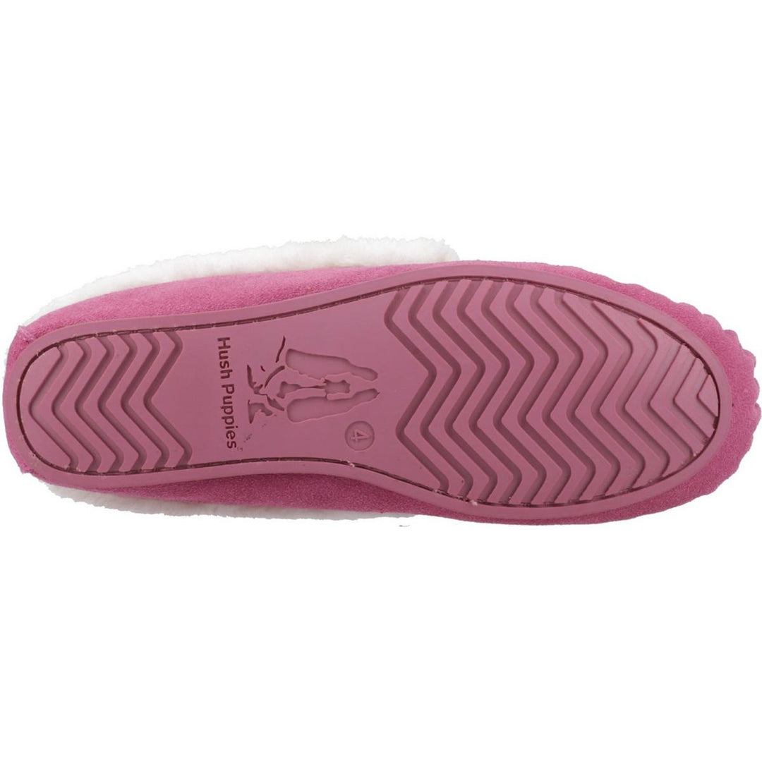 Hush Puppies Agnes Fur Slipper Pink
