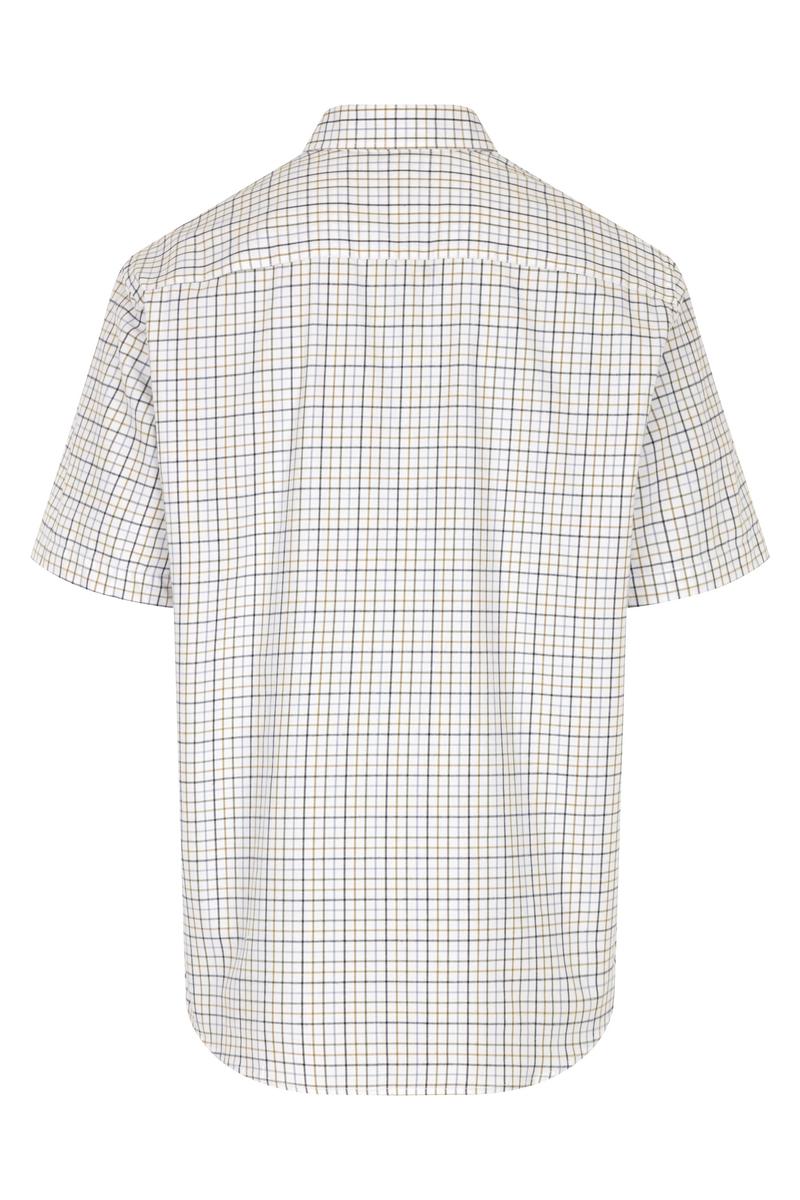 Hoggs of Fife KESSOCK SS TATTERSALL SHIRT BLUE/OLIVE