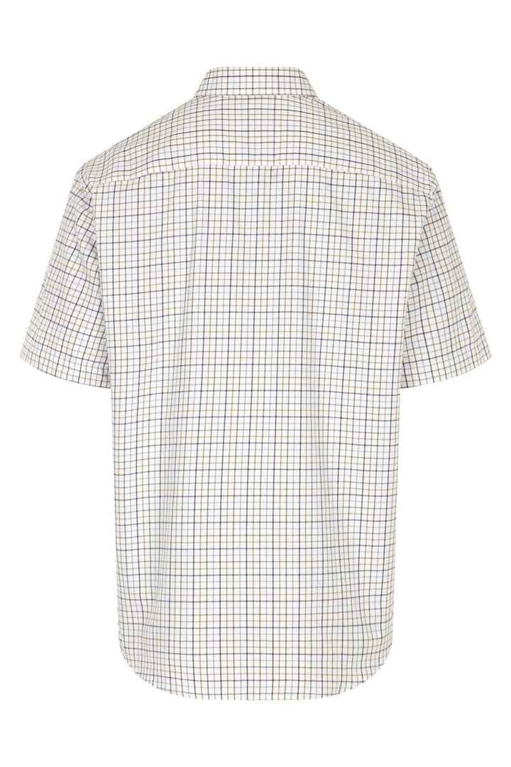 Hoggs of Fife KESSOCK SS TATTERSALL SHIRT BLUE/OLIVE