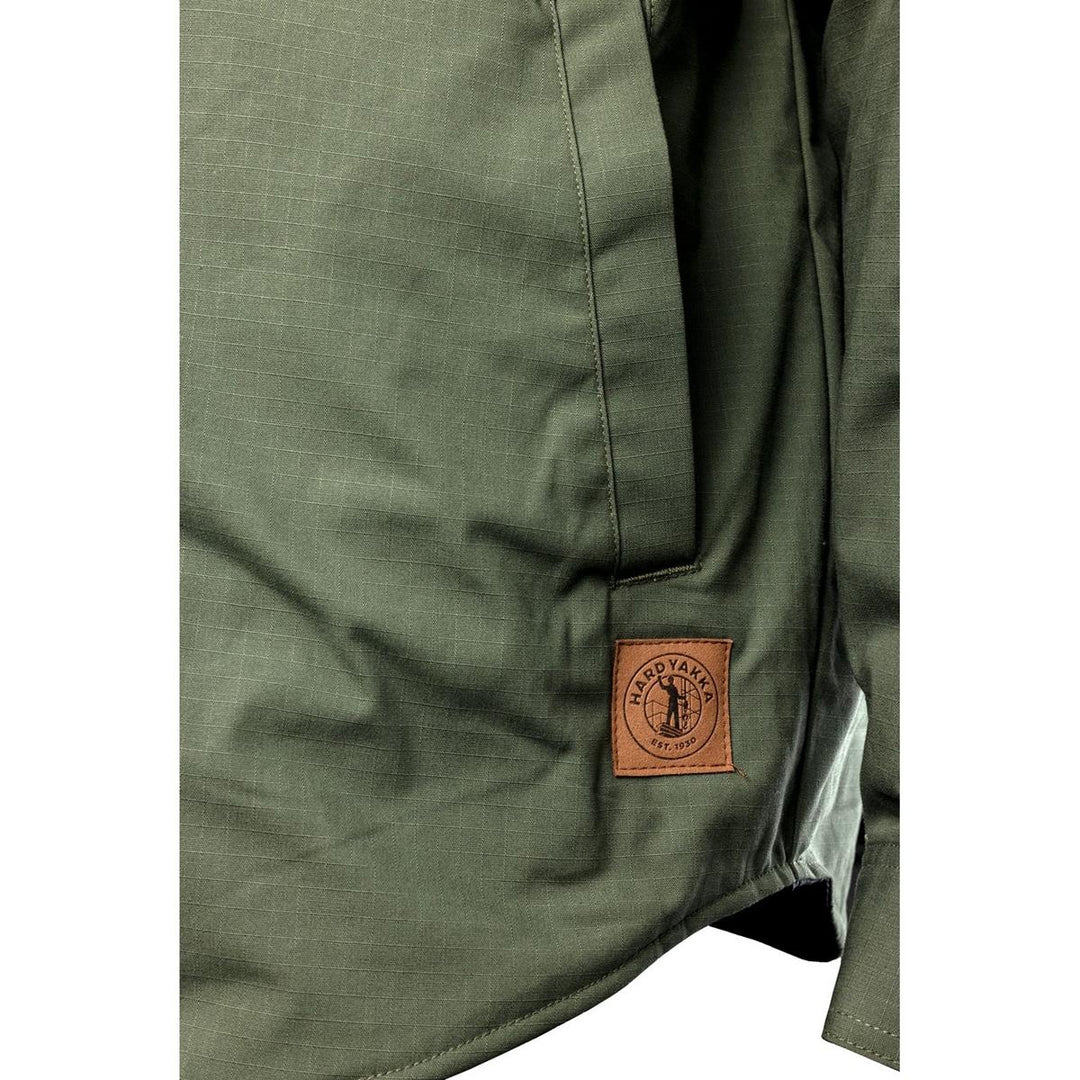 Hard Yakka Quilted Solid Shacket Military