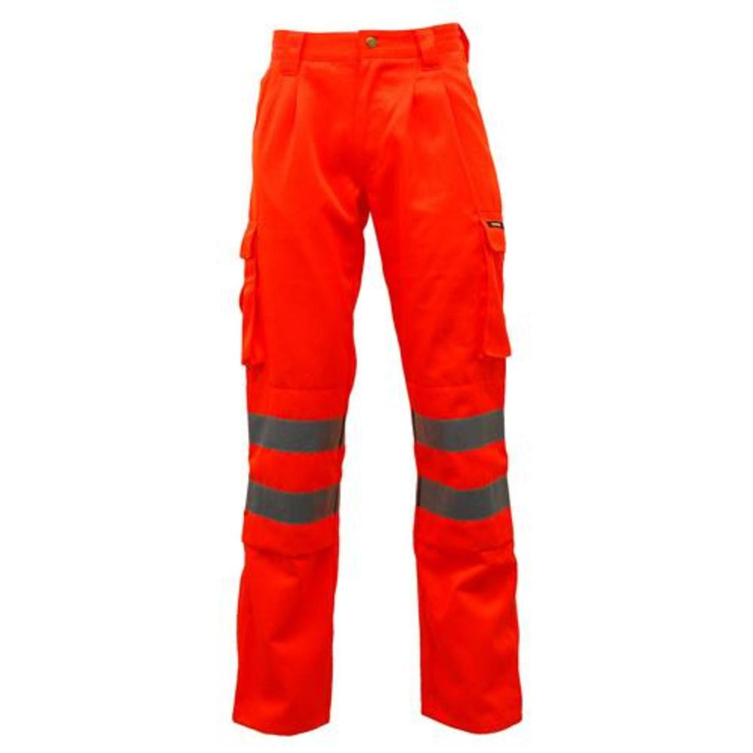 Game Standsafe HV023 Hi Vis Polycotton Work Trousers