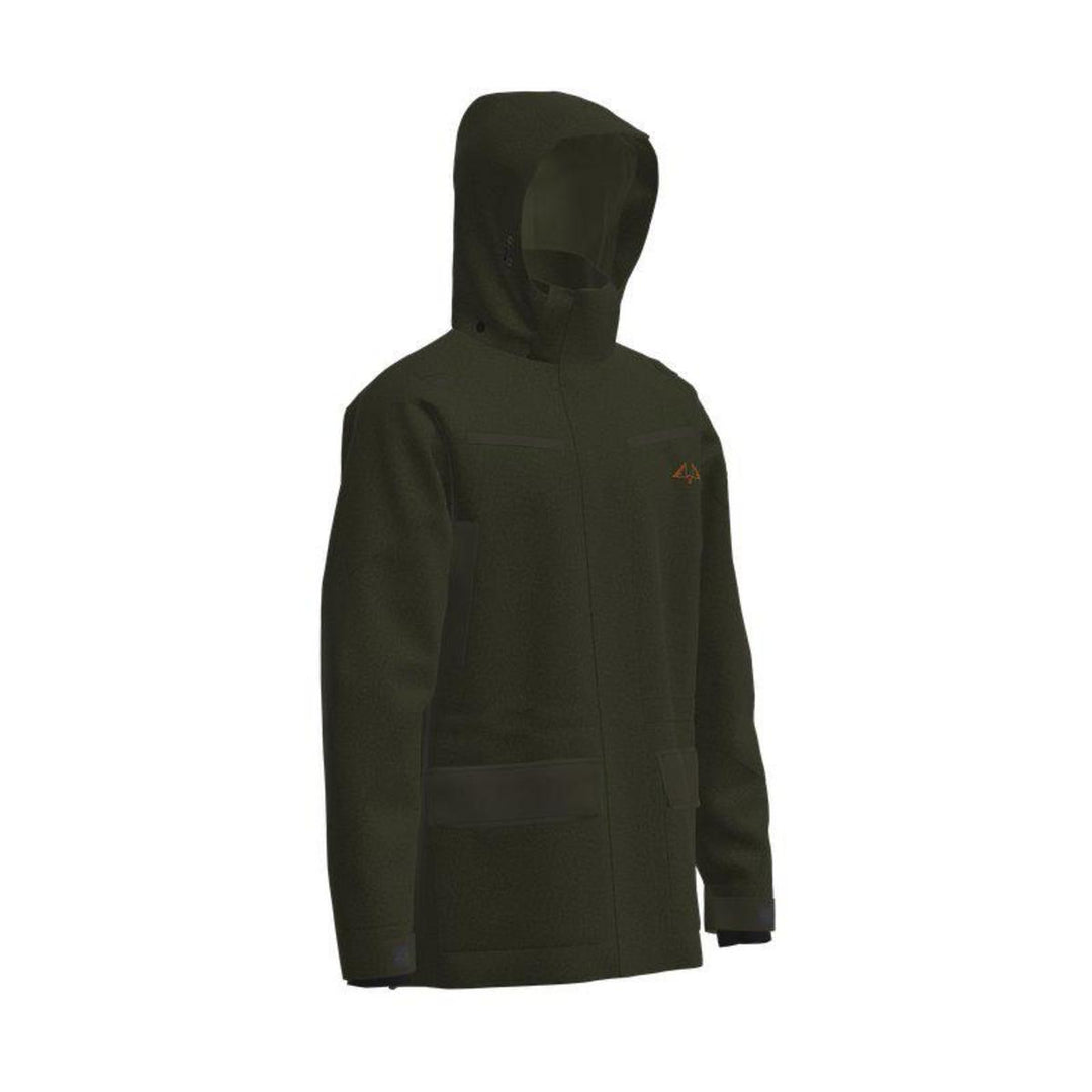 Titan Loden Long Jacket - Dark Olive