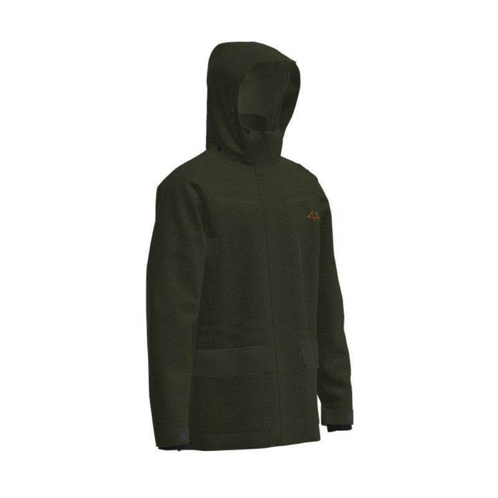 Titan Loden Long Jacket - Dark Olive