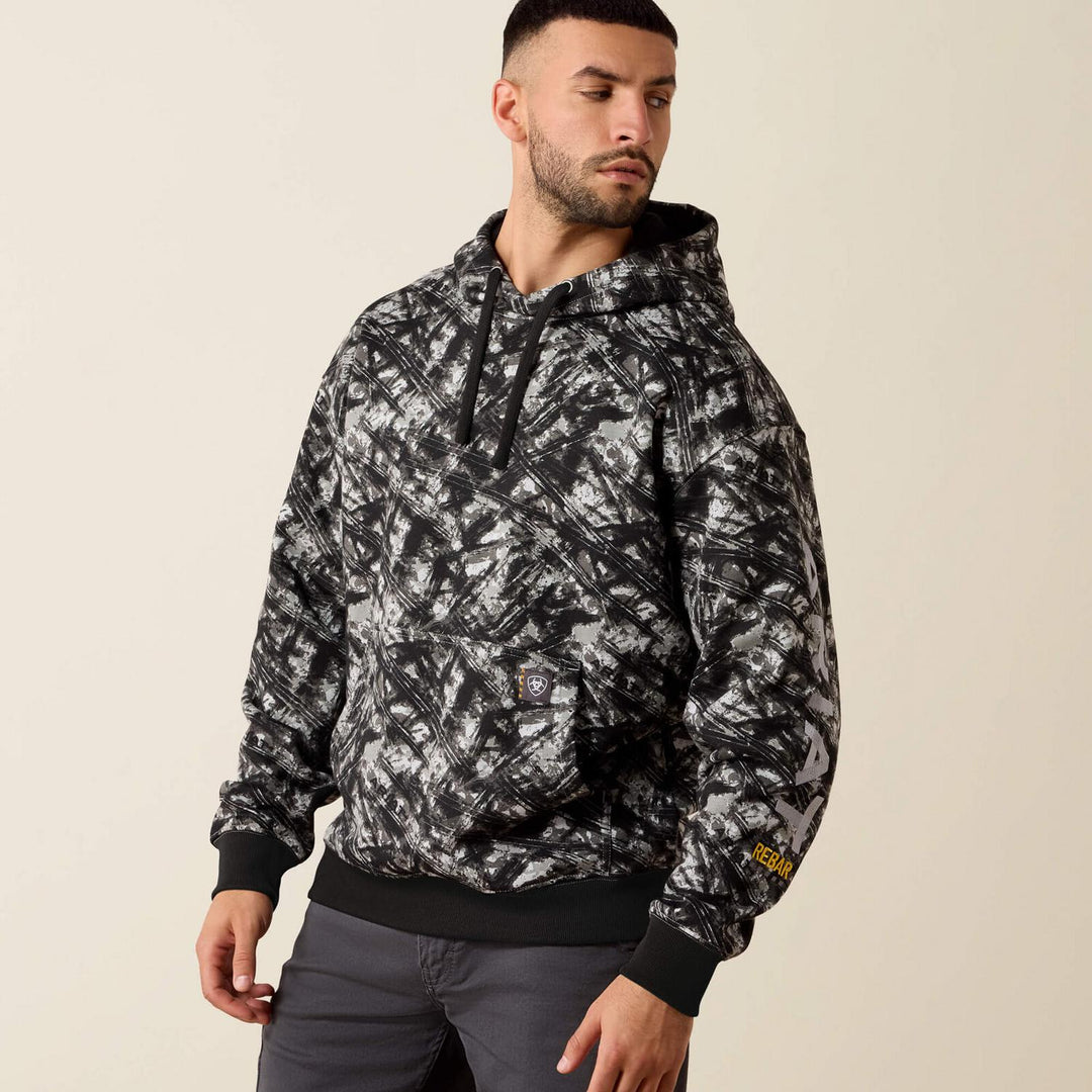 Ariat Mens Rebar Workman Graphic Hoodie