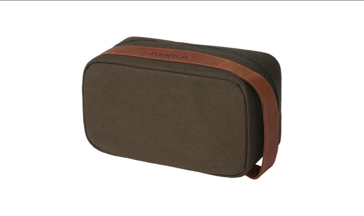 Härkila Toiletry Bag Warm Olive — 4L Canvas Wash Bag