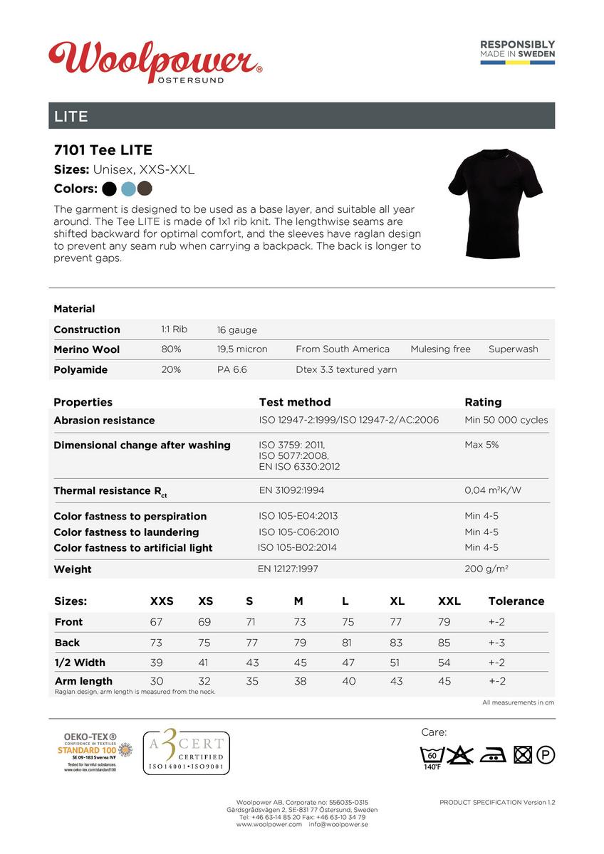 Woolpower Tee LITE