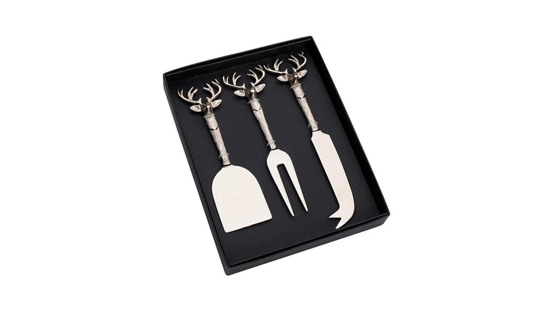 Bisley 3-Piece Stainless Steel Cheese Knife Set