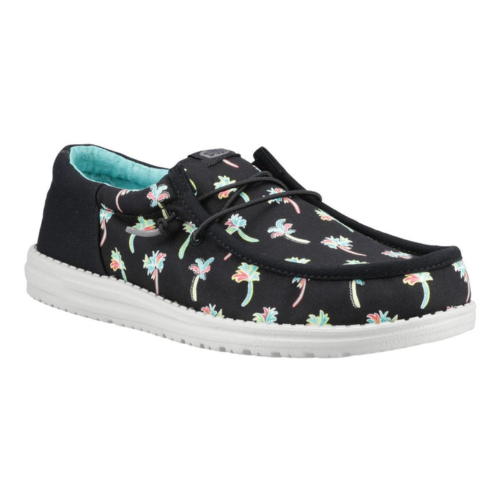 HEYDUDE Wally Funk Party Palm Shoes Black/Multi