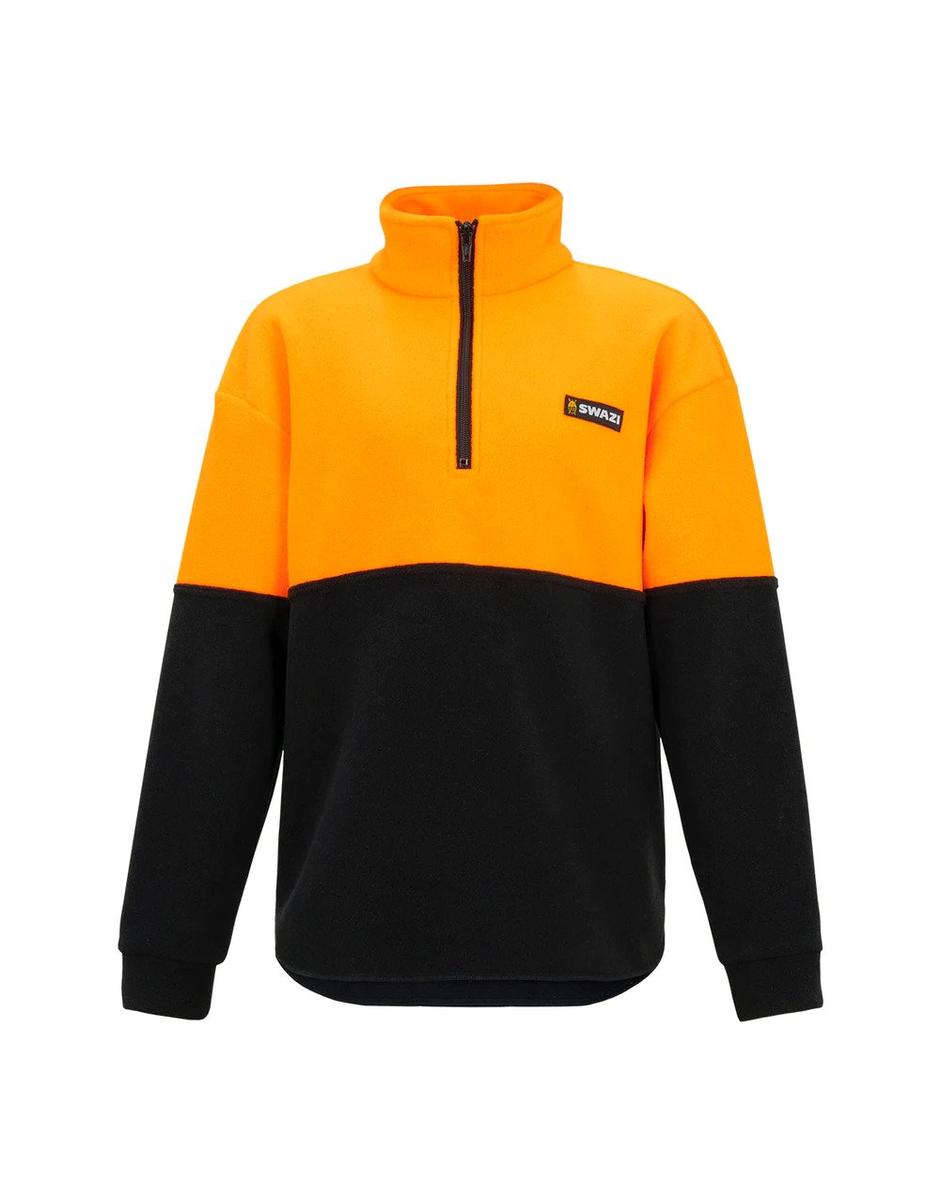 Swazi Kids Hi-Vis Bush Shirt - Blaze/Black