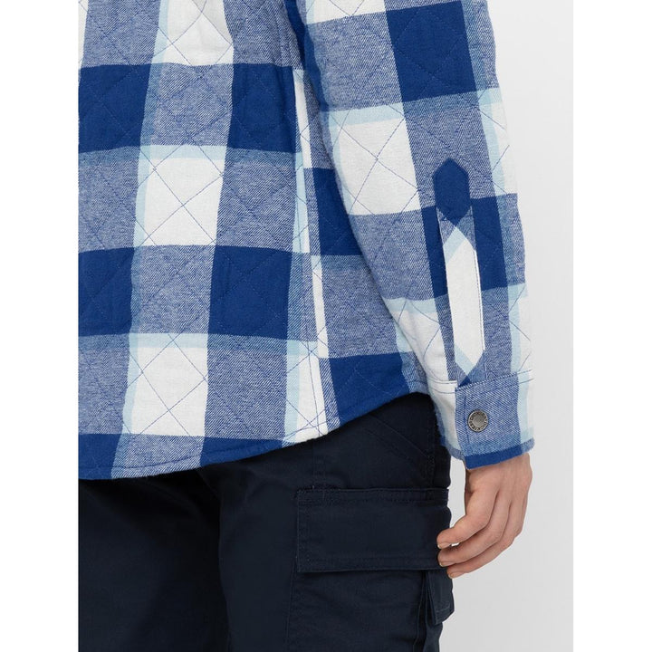 Dickies Flannel Shirt Jacket Surf Blue