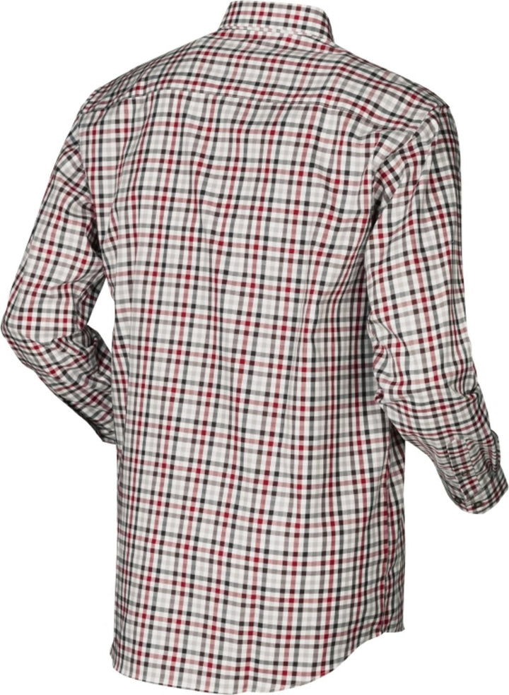 Harkila Milford shirt Jester red check - Chest pocket with button, Button under