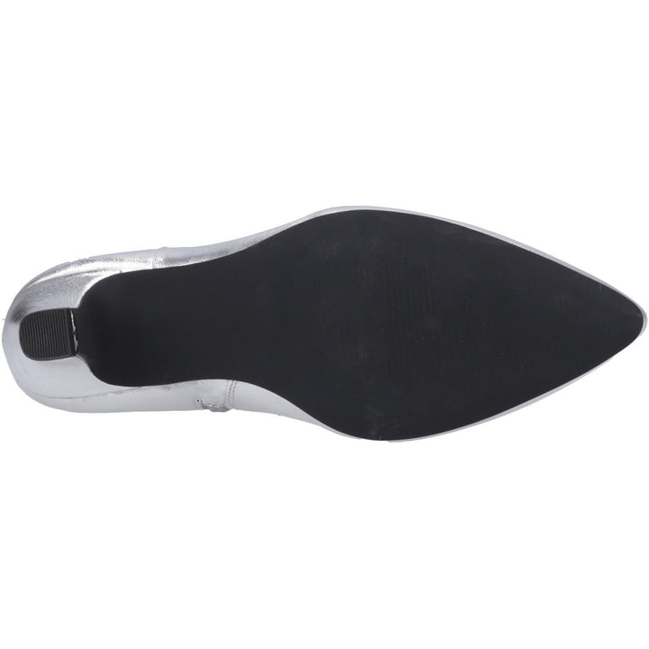 Nahla kitten heel boot Silver