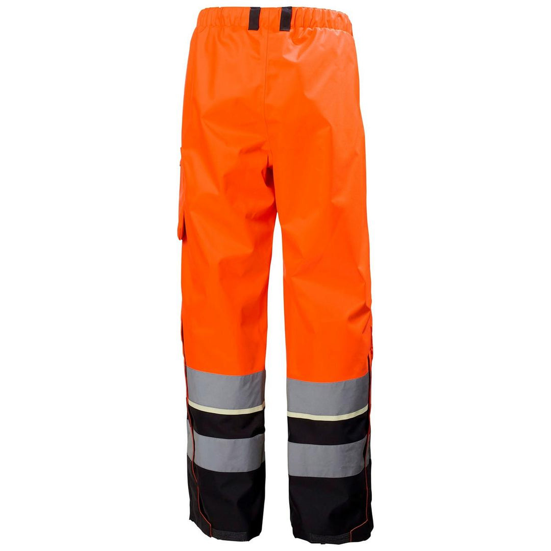 Helly Hansen Workwear UC-ME Hi Vis Shell Trousers Orange/Ebony