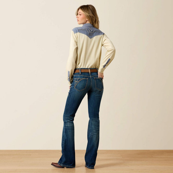 Ariat Ladies Mid Rise Fiona Boot Cut Jean - Regular Leg – view 2