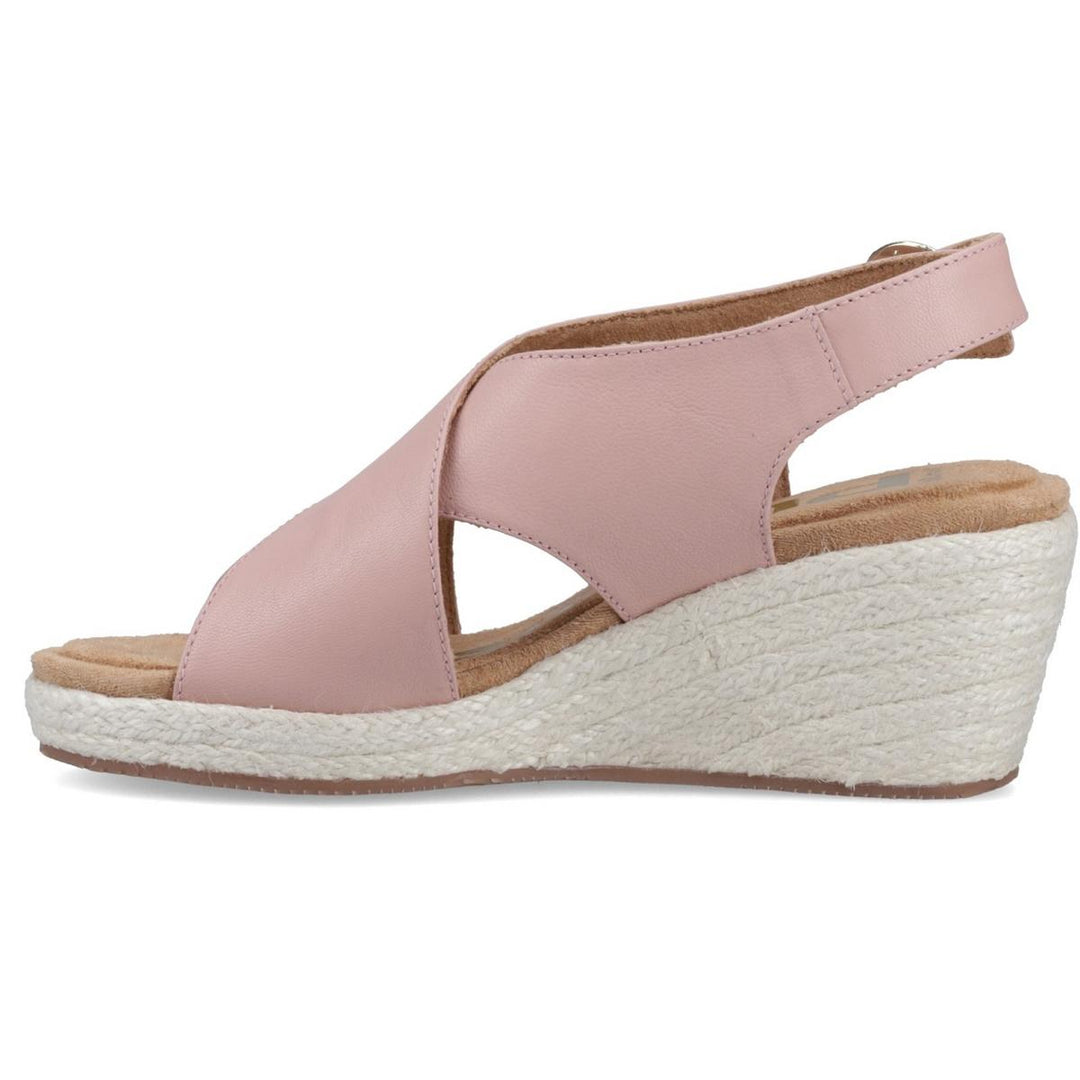 Willow Rattan Sandal Pink