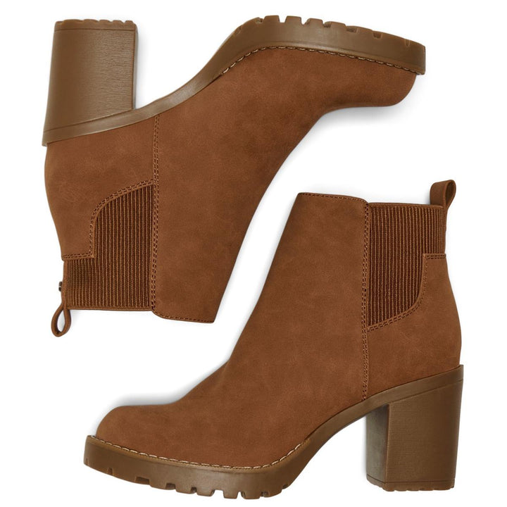 ONLY Barbara Ankle Boots Cognac