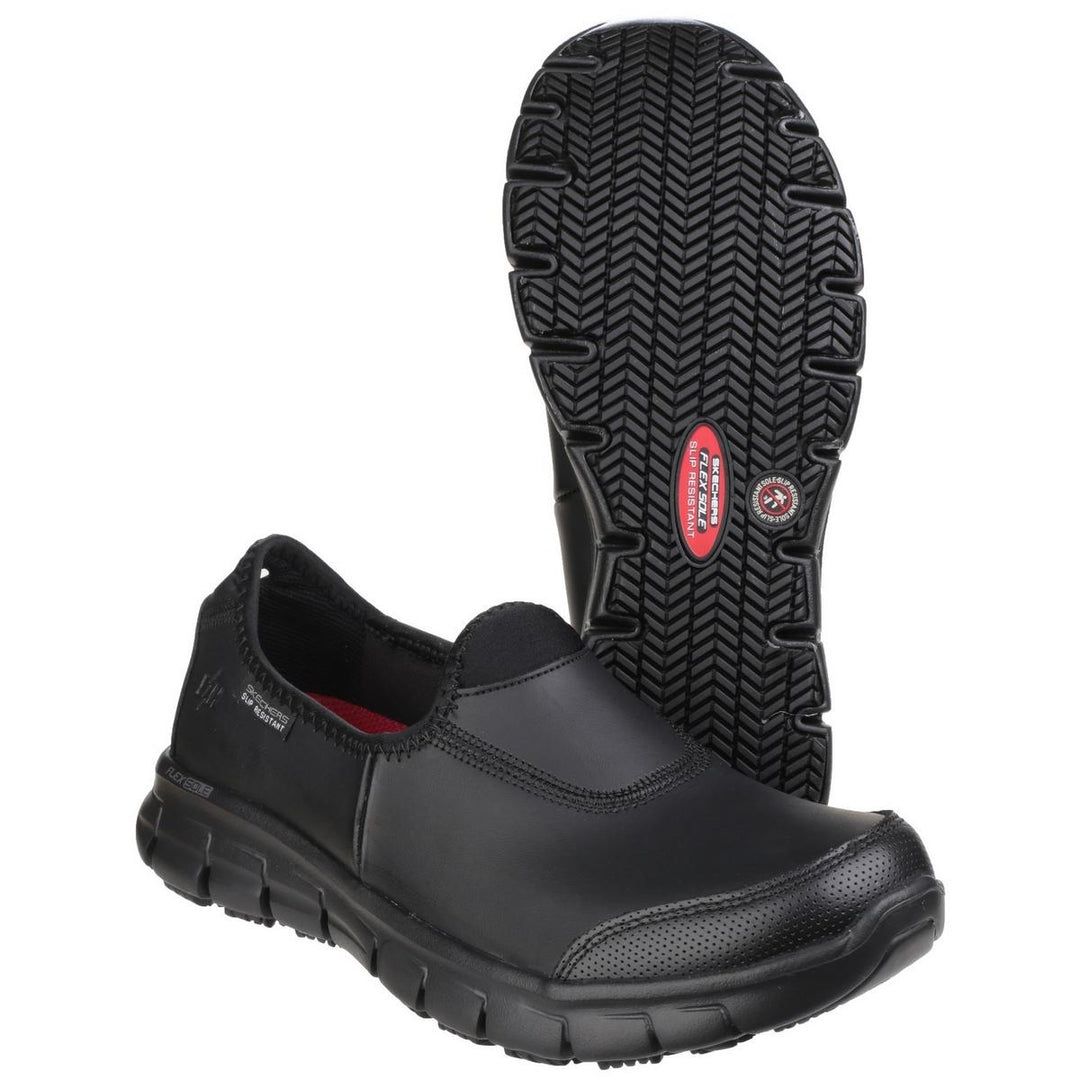 Skechers Workwear Sure Track Slip Resistant Occupational Shoe Black