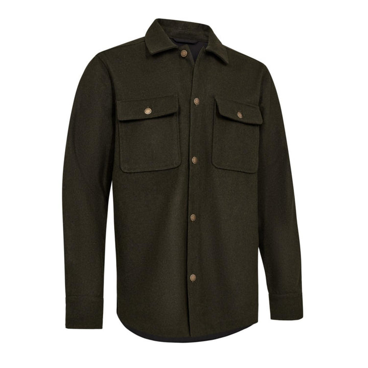 Deerhunter Tatra Overshirt Loden Wood Wool Blend Shirt