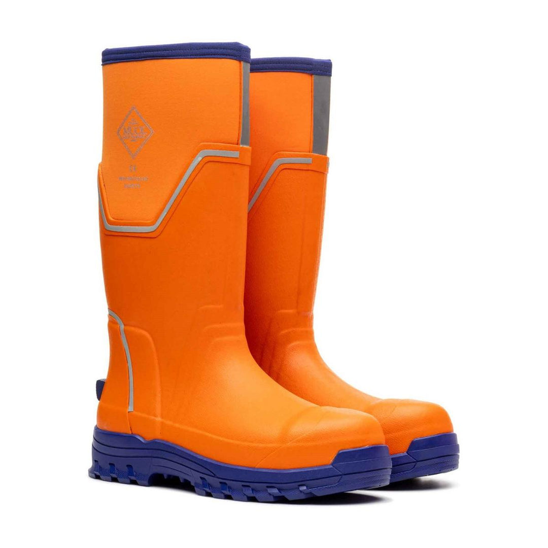 Muck Boots Grit S5 Safety Wellington Orange/Blue