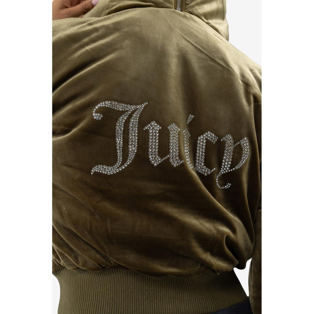 Juicy Couture Rydl Bomber Jacket Dark Olive