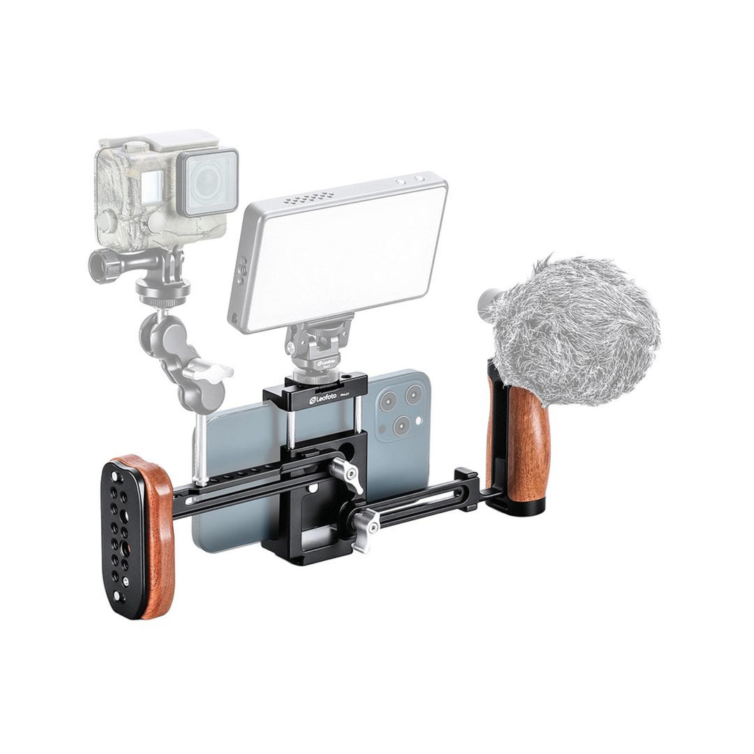 Leofoto PH-01 Mobile Video Kit with Wood Handles