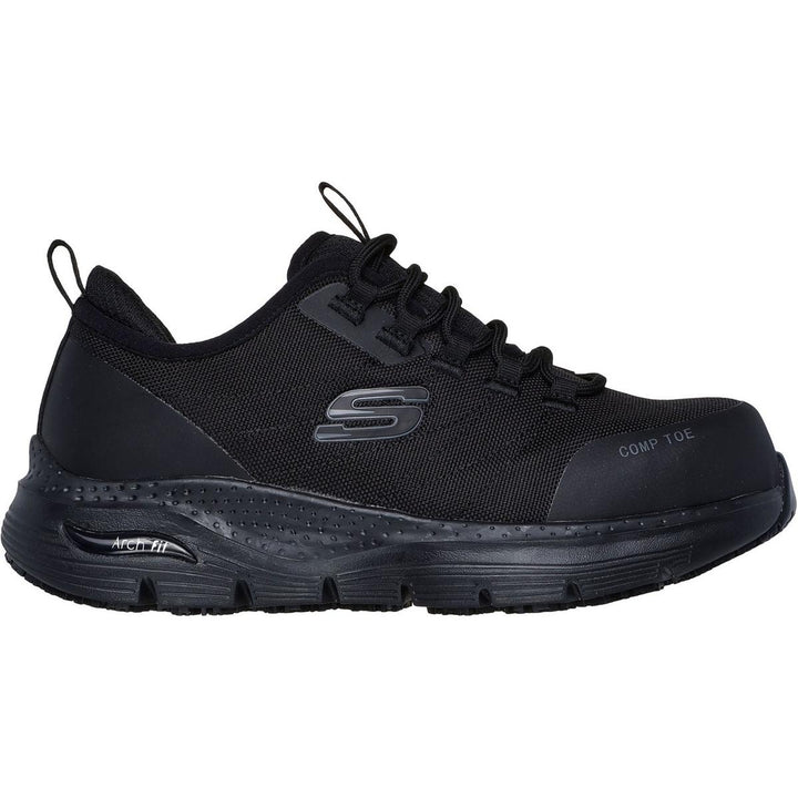 Skechers Workwear Arch Fit SR Ebinal Safety Trainers Black