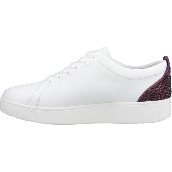 Fitflop Rally Crystal-Backtab Sneakers Urban White/Mauve Wine