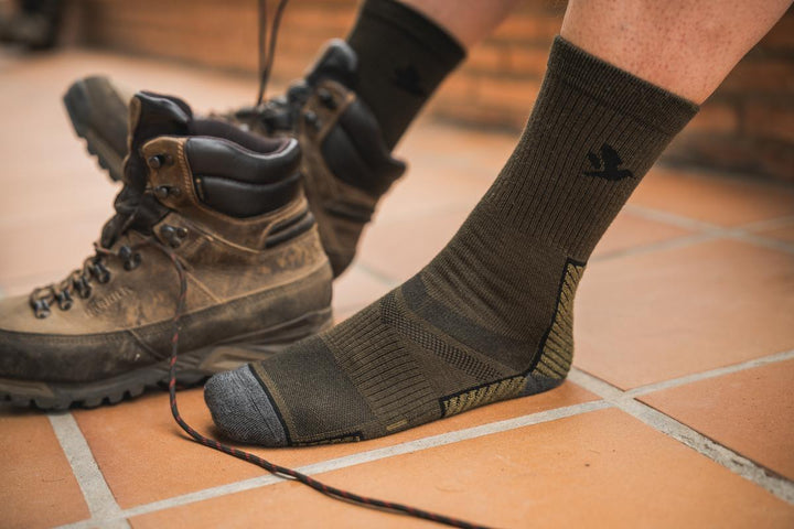 Seeland Field Merino Sock  2Pack Pine Green/Military Olive