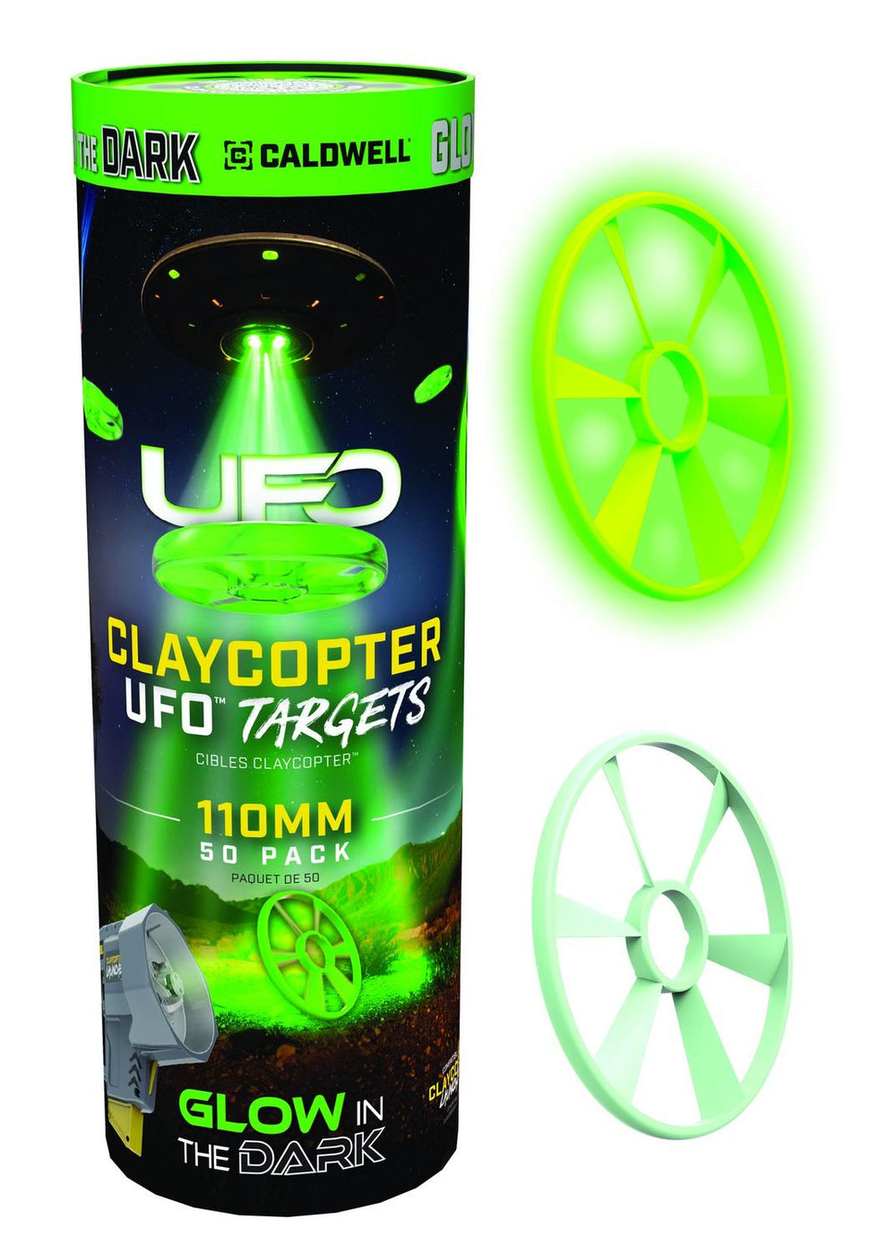 Caldwell ClayCopter XV 110mm Target 50pk Tube – view 2