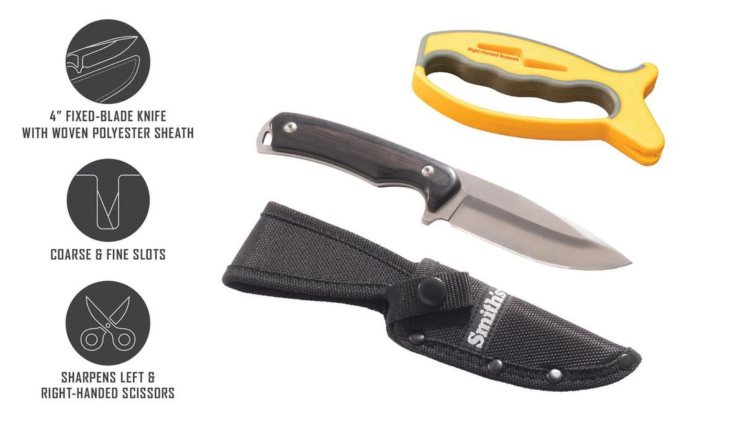 Smiths Smith's EdgeSport Fixed Blade Combo w/V-Sharp