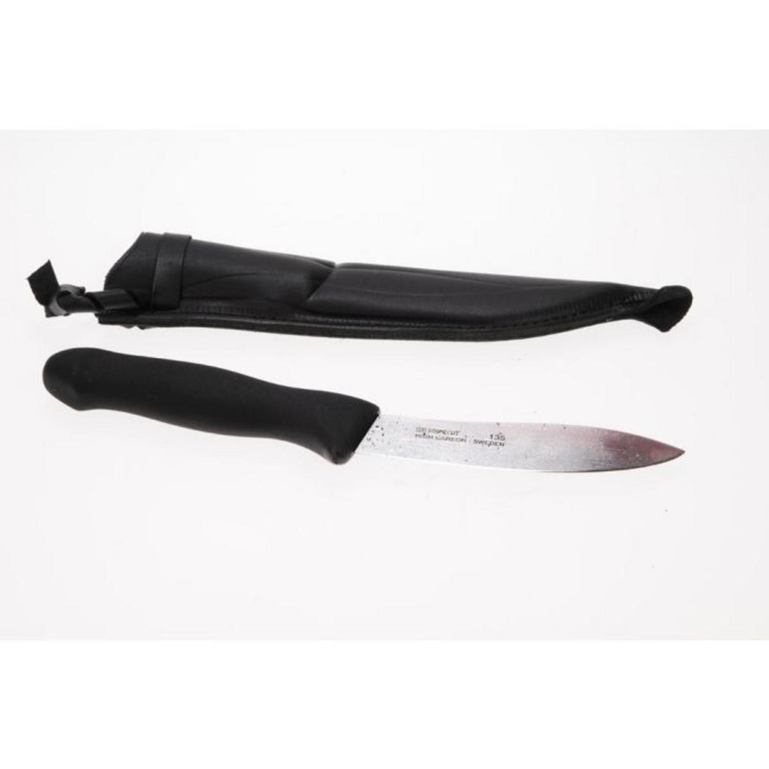 Mora 5" Skinner, Carbon Steel, Leather Sheath