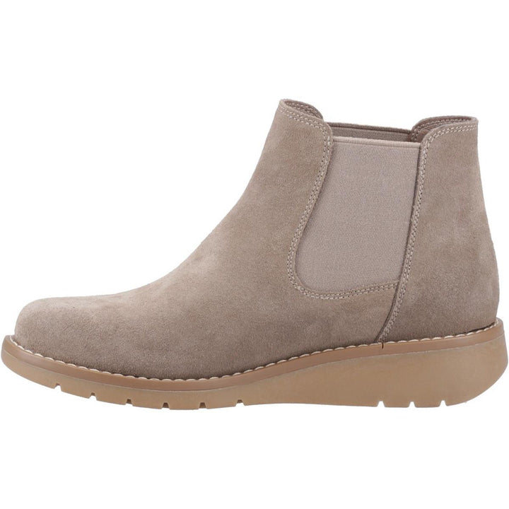 Hush Puppies Leonie Suede Boot Taupe