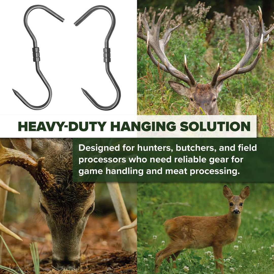 BushWear 10mm Stainless Swivel S Hook