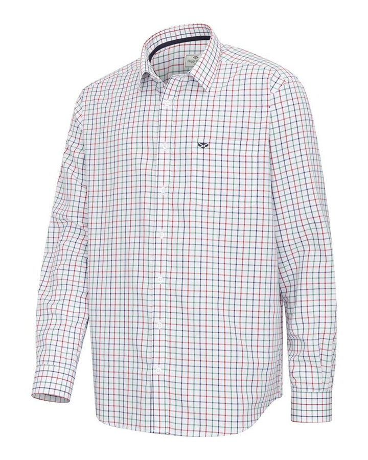 Hoggs of Fife Fernie Bamboo Shirt - Green/Red/Navy