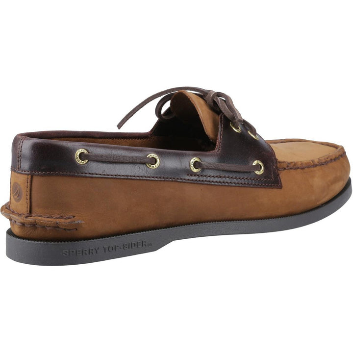 Sperry Authentic 2 Eye Boat Shoe Brown Combo
