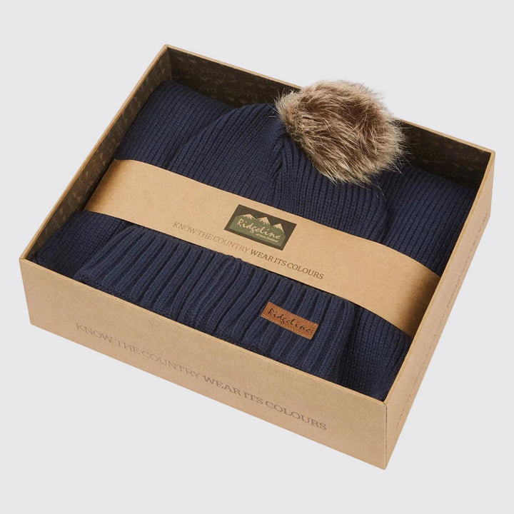 Ridgeline Baltic Bobble Hat & Scarf Set