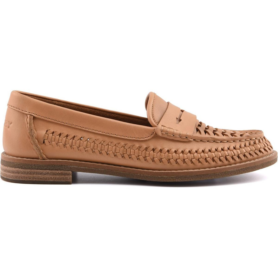 Sperry Woven Seaport Penny Mocassin Tan