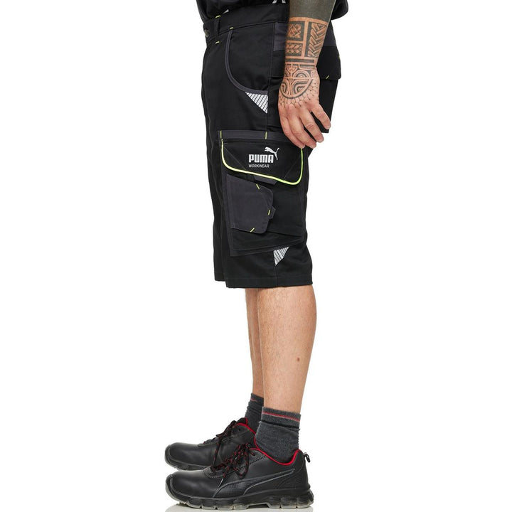 Puma Workwear Precision X Work Shorts Black/Neon