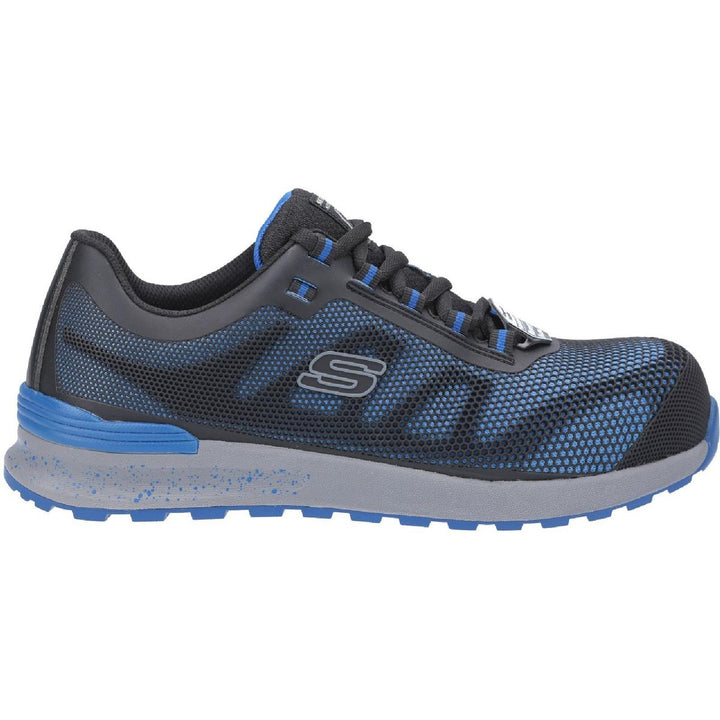 Skechers Workwear Bulklin Lace Up Safety Shoe Blue