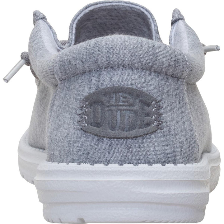 HEYDUDE Wally Stretch Jersey Slip on Shoe Grey